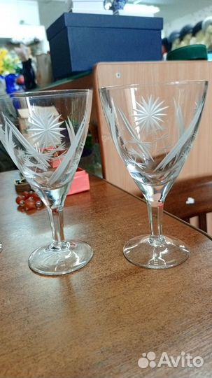 Фужеры и рюмки хрустальные, СССР