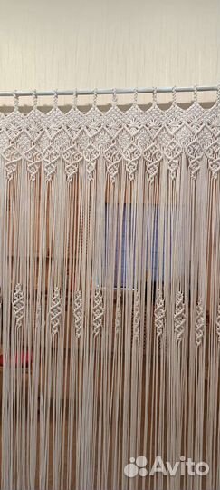 Штора макраме