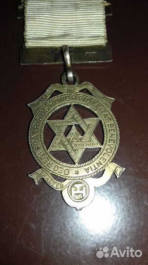 Медаль Масоны. Серебро. Оригинал. Очень редкая
