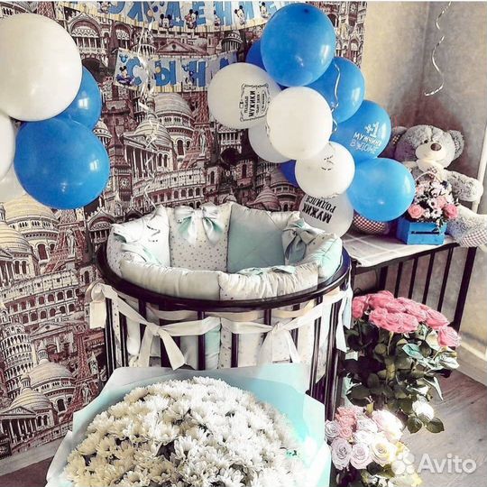 Новые бортики подушки в кроватку