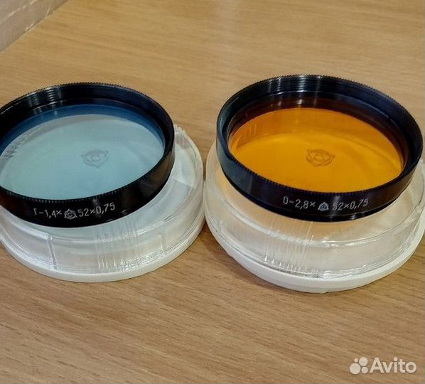 Светофильтры жс. О. Г. Кассеты для фотопленки СССР