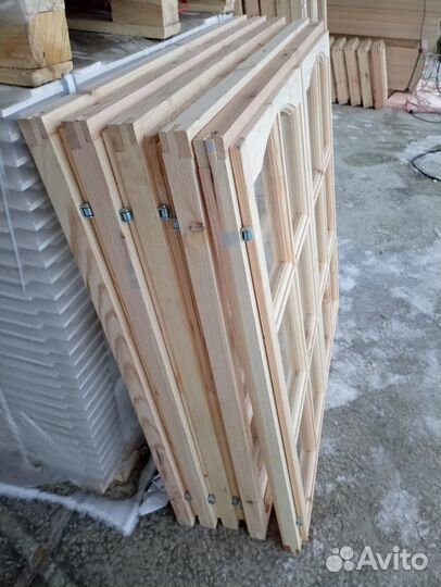 Верандная рама деревянная 1200х1200х50 со стеклом