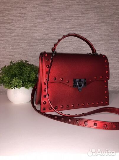 Сумка красная женская