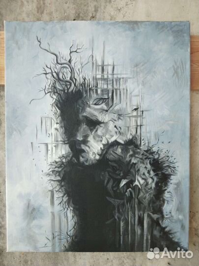 Мистическая картина. Масло, холст