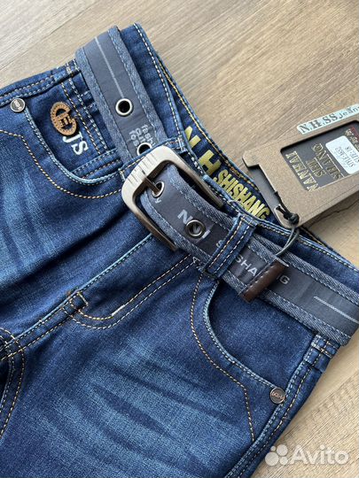 Джинсы на флисе новые на 110 см