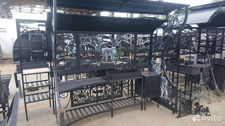 Мангал с вытяжкой