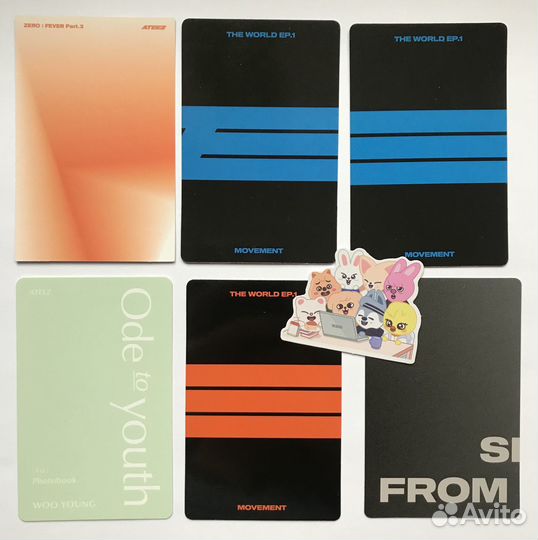 Ateez Юнхо карта и открытка