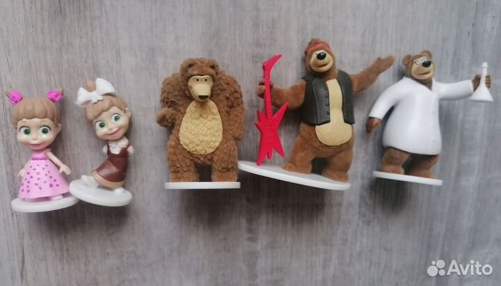 Маша и медведь игрушки из свит бокса и киндера