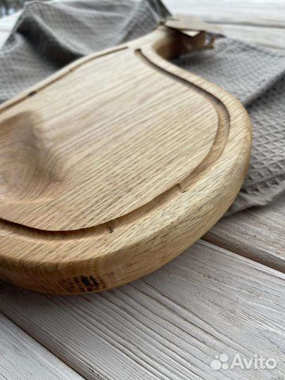 Доска проварена в масле, дуб, ручной работы