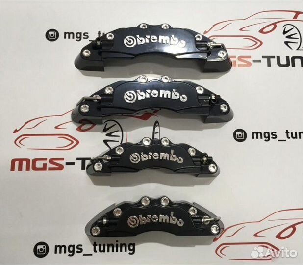 Накладки на суппорта Brembo черные