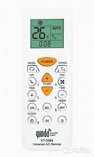 Qunda KT-3999 (universal 4000 in1) пду для кондици