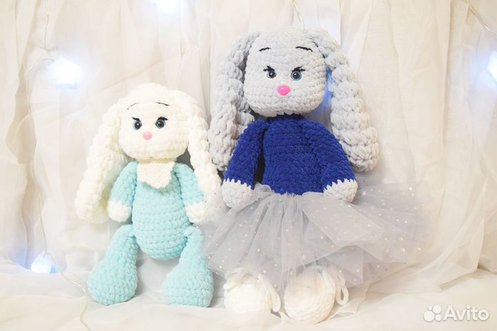 Плюшевые вязанные игрушки в наличие и на заказ