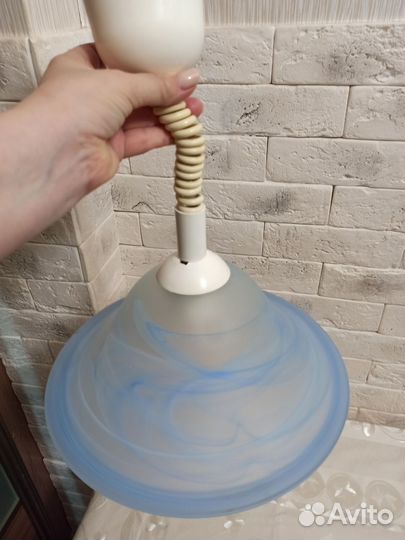 Люстра, плафон бу стекло