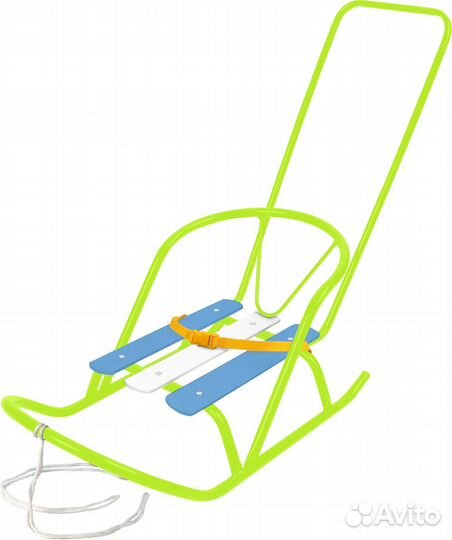 Санки для кукол с толкателем