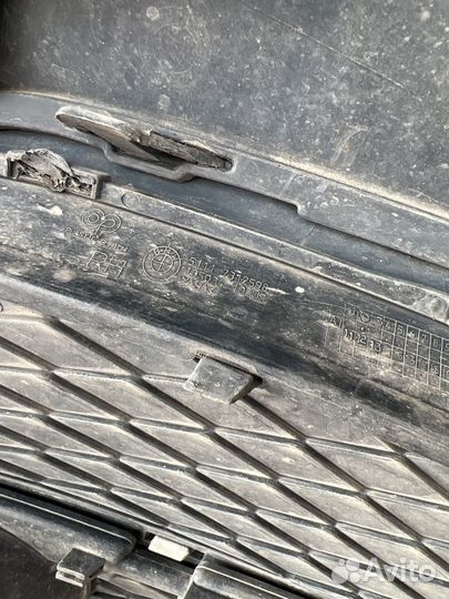 Решетка переднего бампера на bmw e71 x6 рест