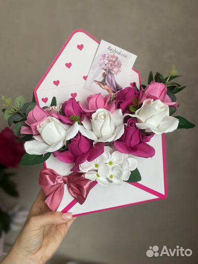 Букет из мыльных цветов