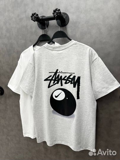 Футболка stussy nike стильная (лето 2024)