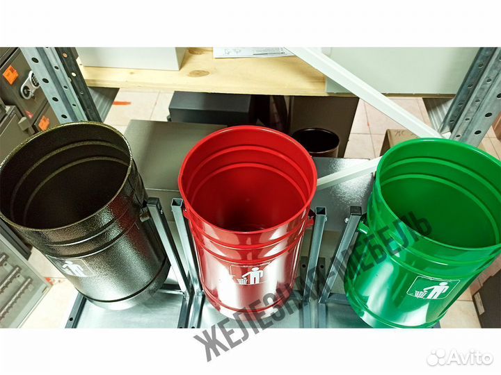 Урна уличная 16 литров, цвета в ассортименте