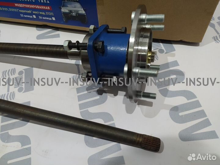 Полуоси разгруженные Нива 2121 короткий мост (к-т)