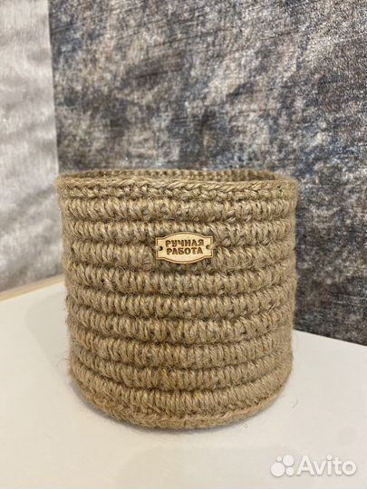 Корзина из джута