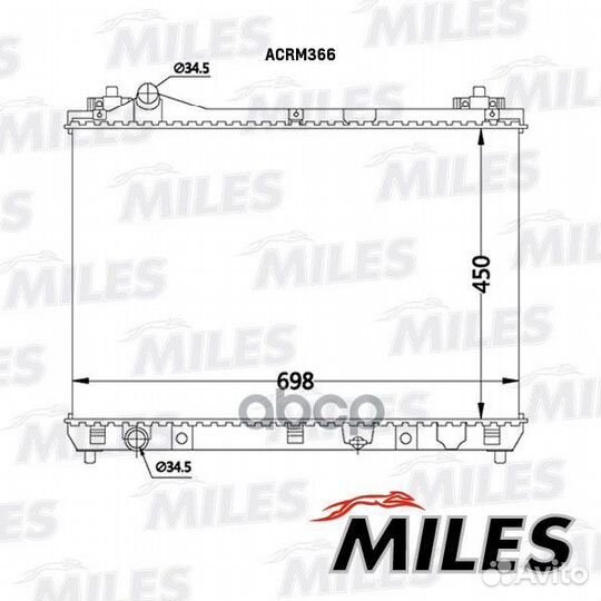 Радиатор suzuki grand vitara 2.0 05- acrm366 Miles