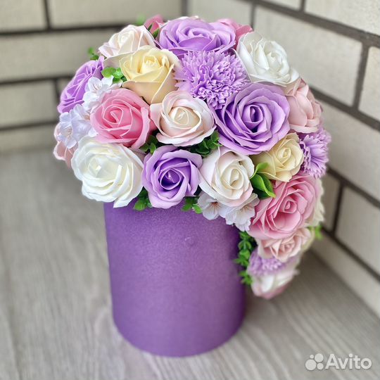 Розы из мыла