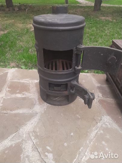 Печь буржуйка чугунная разборная СССР