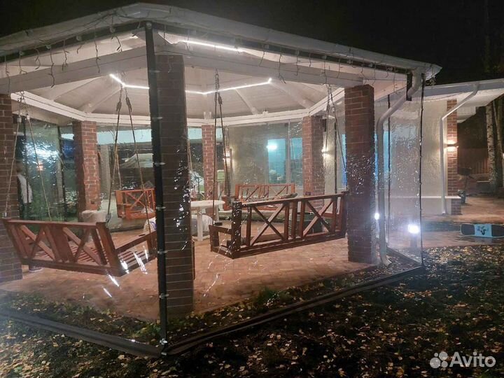 Мягкие окна с открывающимися створками