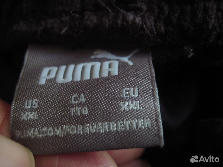 Шикарные спорт. брюки хлопок-велюр Puma Европа р