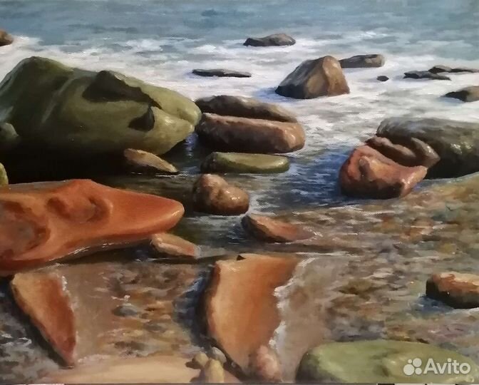 Картина маслом морской пейзаж