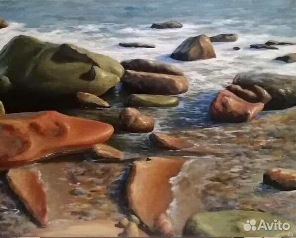 Картина маслом морской пейзаж