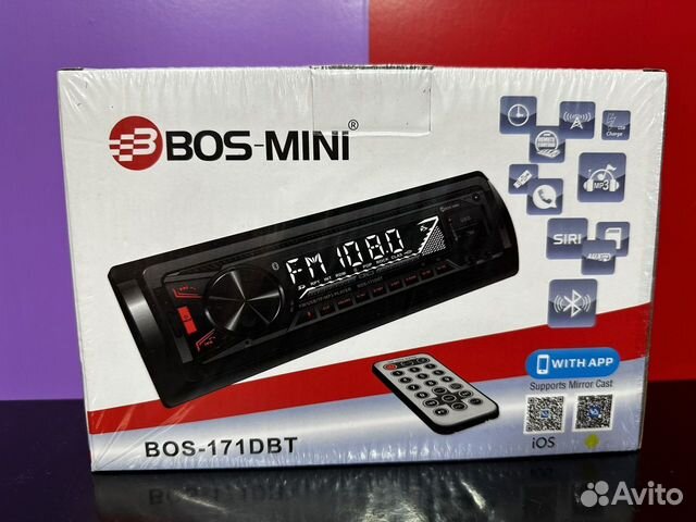 Магнитола 1 дин bos mini