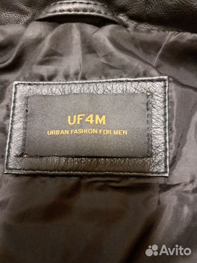 Кожаная куртка мужская 52 54