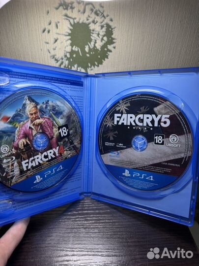 Farcry 5 и farcry 4 (комплект 2 в 1 ) ps4 диск