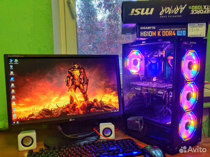 Новый Игровой пк Intel i3 12100f/Gtx 1080ti/Ddr4