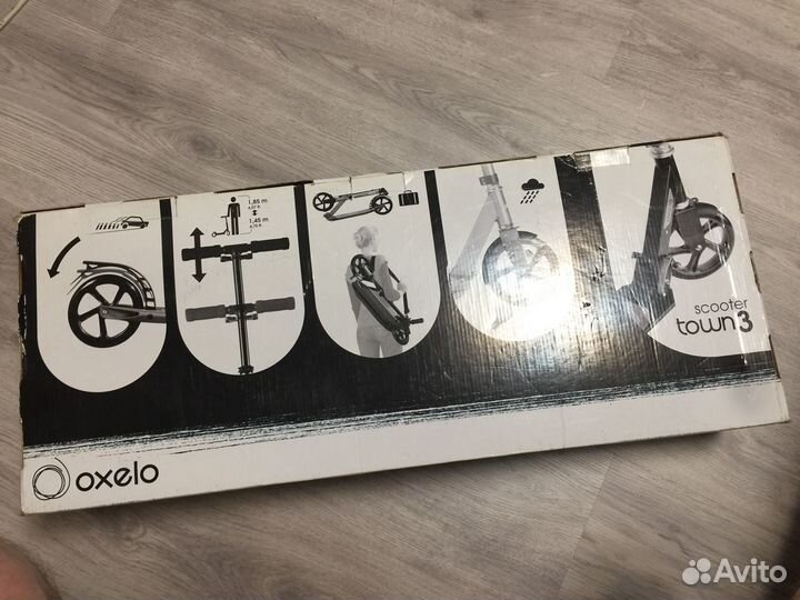 Самокат Decathlon Oxelo Town 3 черный