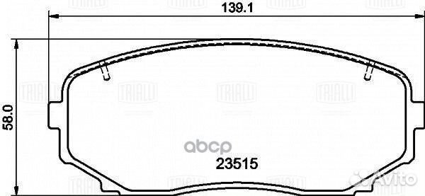 Колодки торм. для а/м Mazda CX-7 (09) /CX-9 (07)