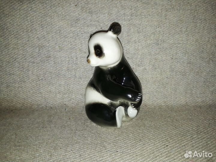 Фарфоровая статуэтка Панда фарфор лфз СССР 13 см