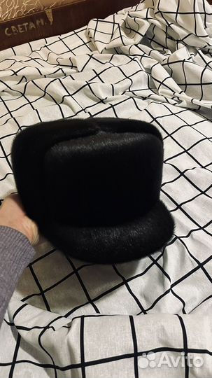 Мужская шапка мех морского котика