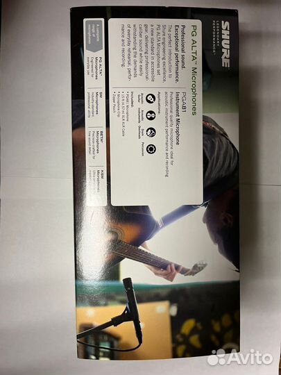 Конденсаторный микрофон shure pga81