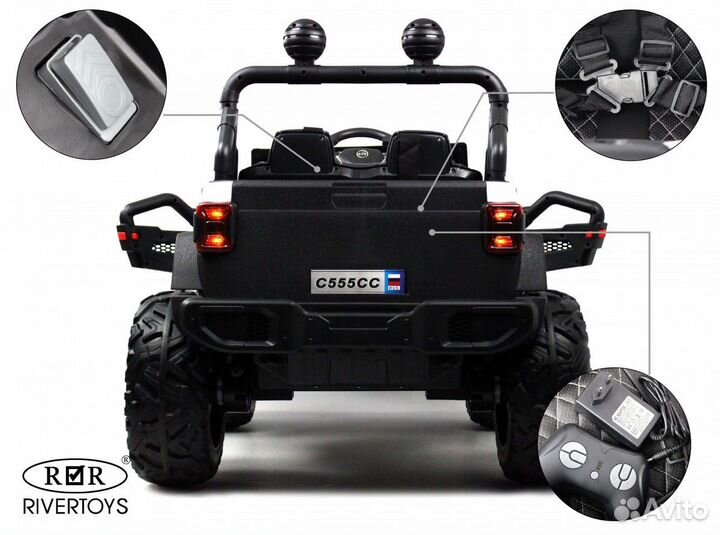 Внедорожник электрический детский jeep 4 wd