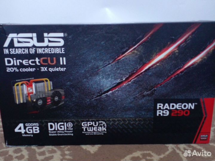 Видеокарта asus AMD Radeon R9 290 R929