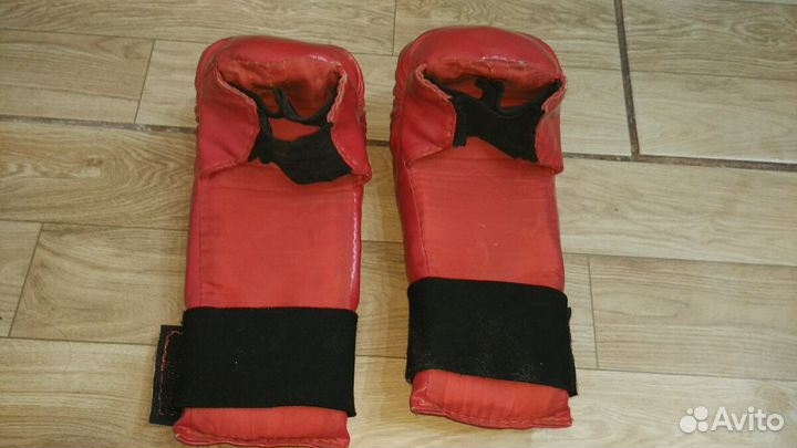Перчатки каратэ натуральная кожа