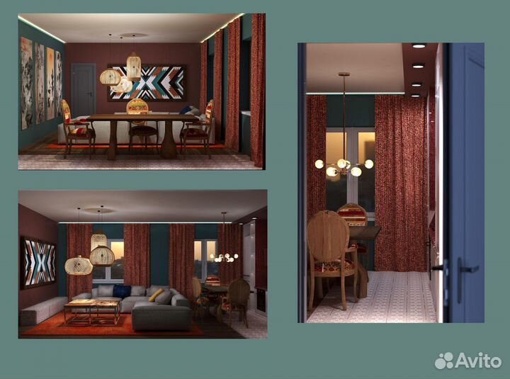 Дизайн квартир, помещений. Бесплатно. Визуализация