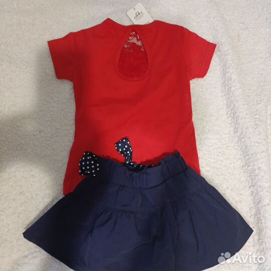 Летний костюм для девочки 100 рост