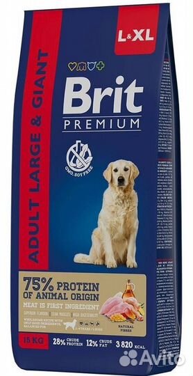 Корм собак Brit Premium Dog Adult Large and Giant