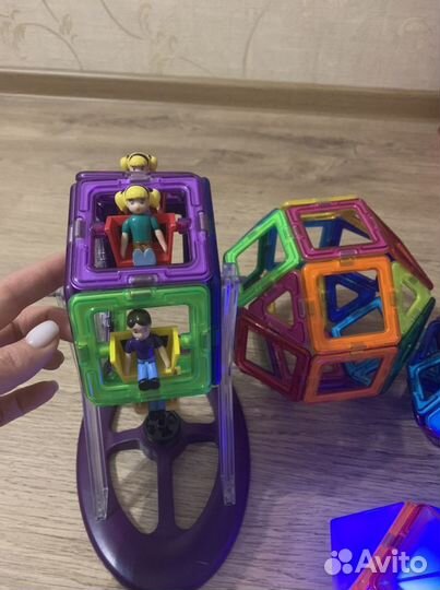 Конструктор магнитный Magformers+светящийся блок