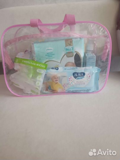 Готовая сумка в роддом, наборы для малышей
