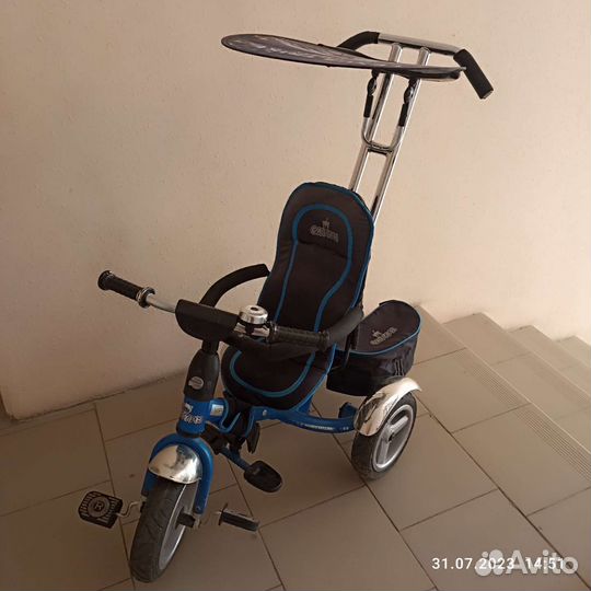 Детский велосипед с ручкой бу