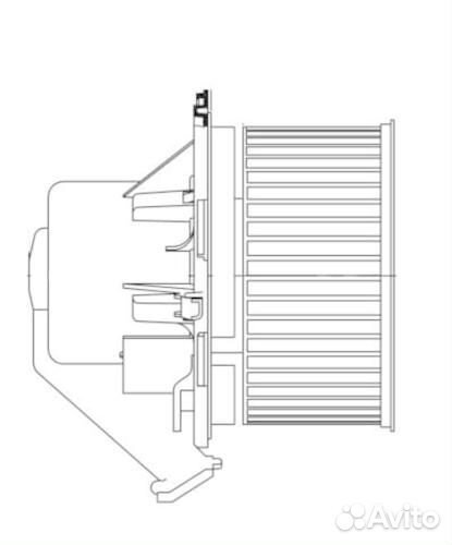 Luzar LFH1502 Вентилятор отопителя салона MB sprinter 06